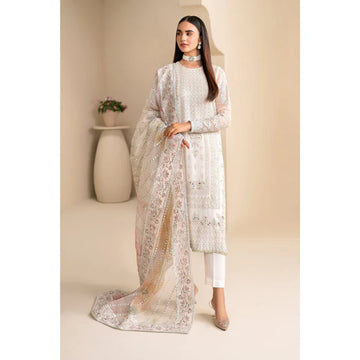 3 Piece – Unstitched Embroidered Chiffon Suit – VTXANF77